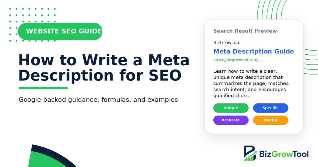 how to write a meta description