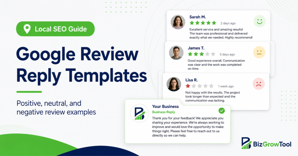 Google review reply templates for small businesses
