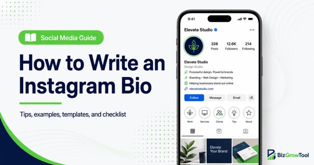 How to write an Instagram bio for a small business